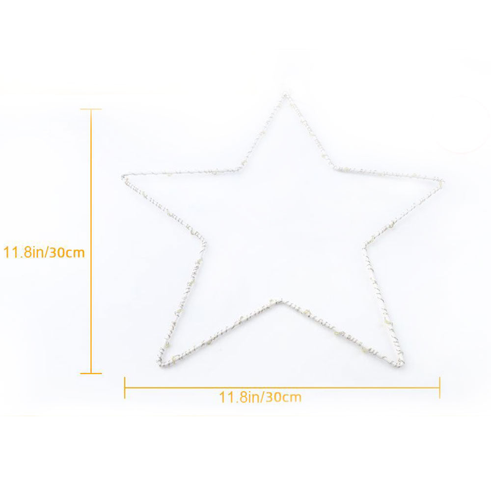 3Pcs 30CM Christmas LED Star Decoration Lights Battery Operated Christmas Decoration
