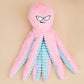 Interactive Plush Squeaky Dog Toy with Crinkle Tentacles for Medium & Large Dogs