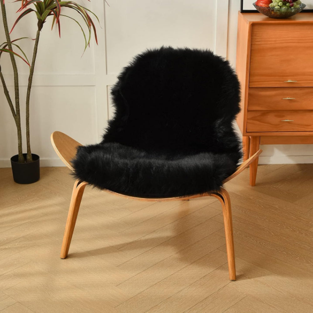 Faux Sheepskin Fluffy Rugs Chair Seat Covers