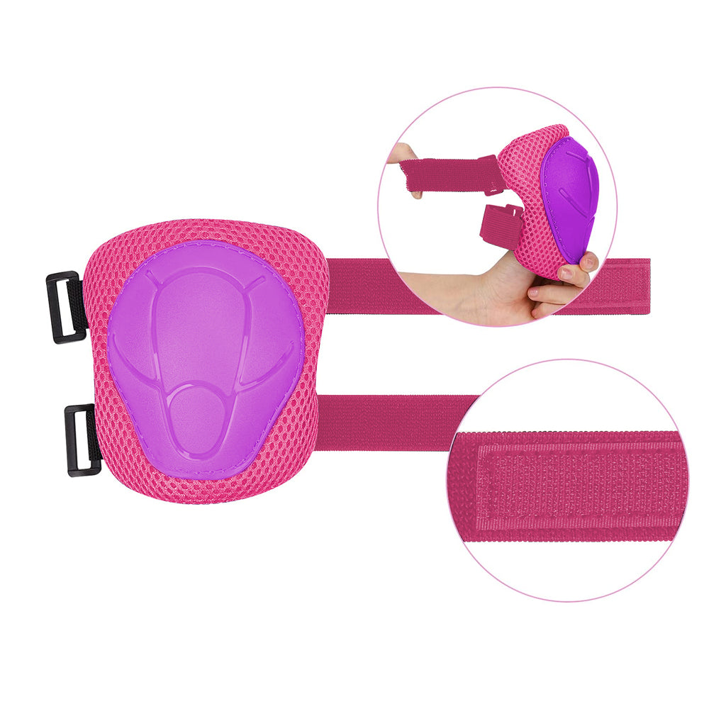 6 in 1 Kids Protective Gear Set Knee Pads Wrist Guards Elbow Pads