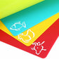 4-Pack Color Coded Cutting Boards Food Grade PP Plastic Chopping Mats (38x30.5cm)