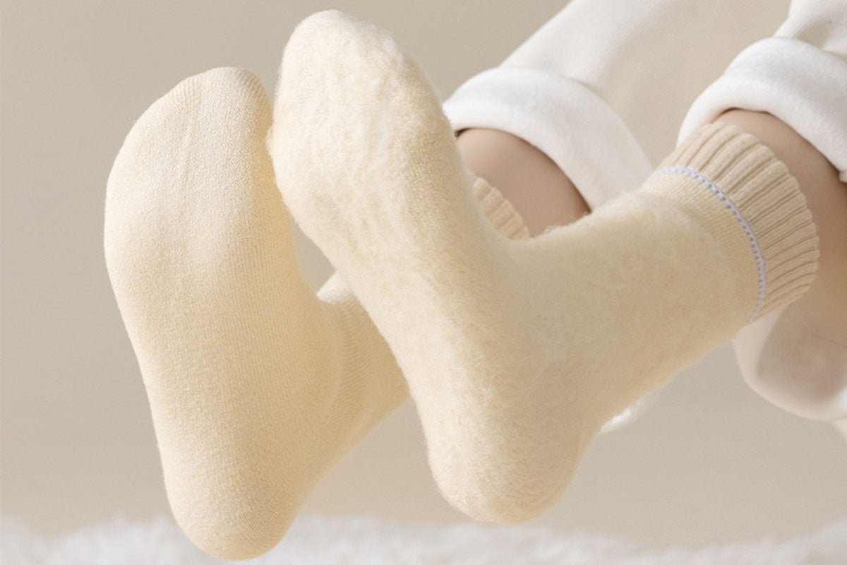 4-Pairs Warm Thermal Socks Women's Winter Fleece Lined Socks Insulated Socks