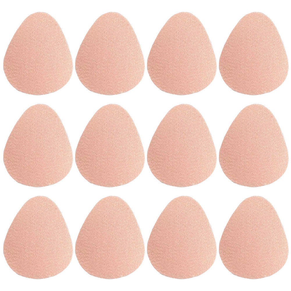 12Pcs Felt Forefoot Cushion Pads Oval Metatarsal Insoles for High Heels