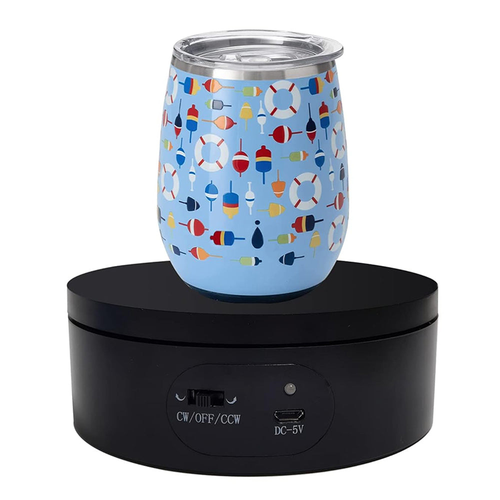 Motorized Rotating Display Stand Turner Cup Platform for Epoxy Glitter Tumbler 360 Degree Rotating Turntable Base