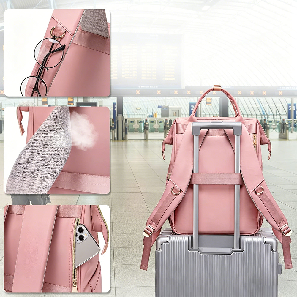 2-in-1 Lunch Backpack For Women Laptop Backpacks Travel Backpacks