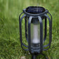 Solar Lantern with Tripod Flickering Flame Solar Outdoor Lights 4 Lighting Modes