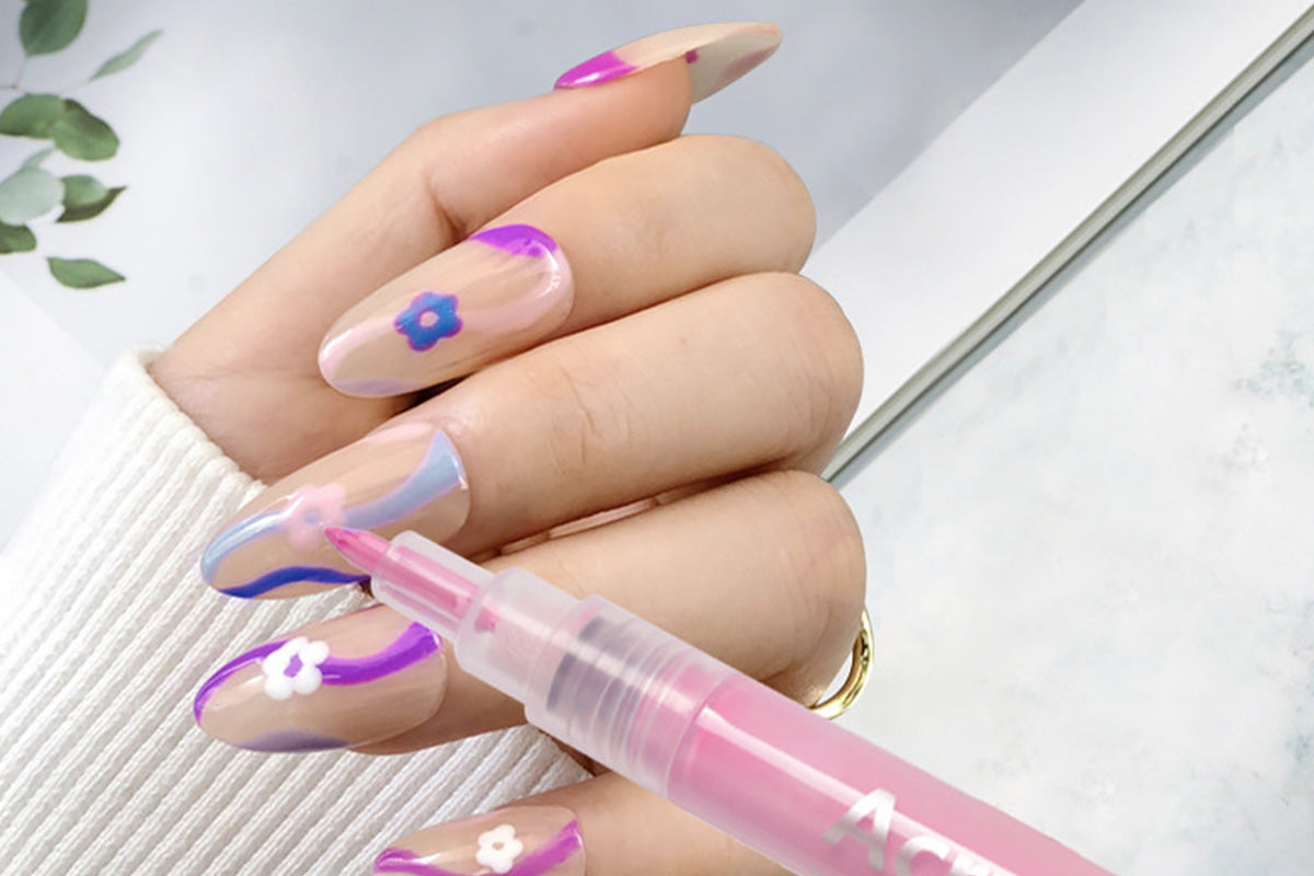 DIY Nail Art Paint Pen Set Quick Drying Acrylic Paint Markers Nail Dotting Drawing Pens for Manicure