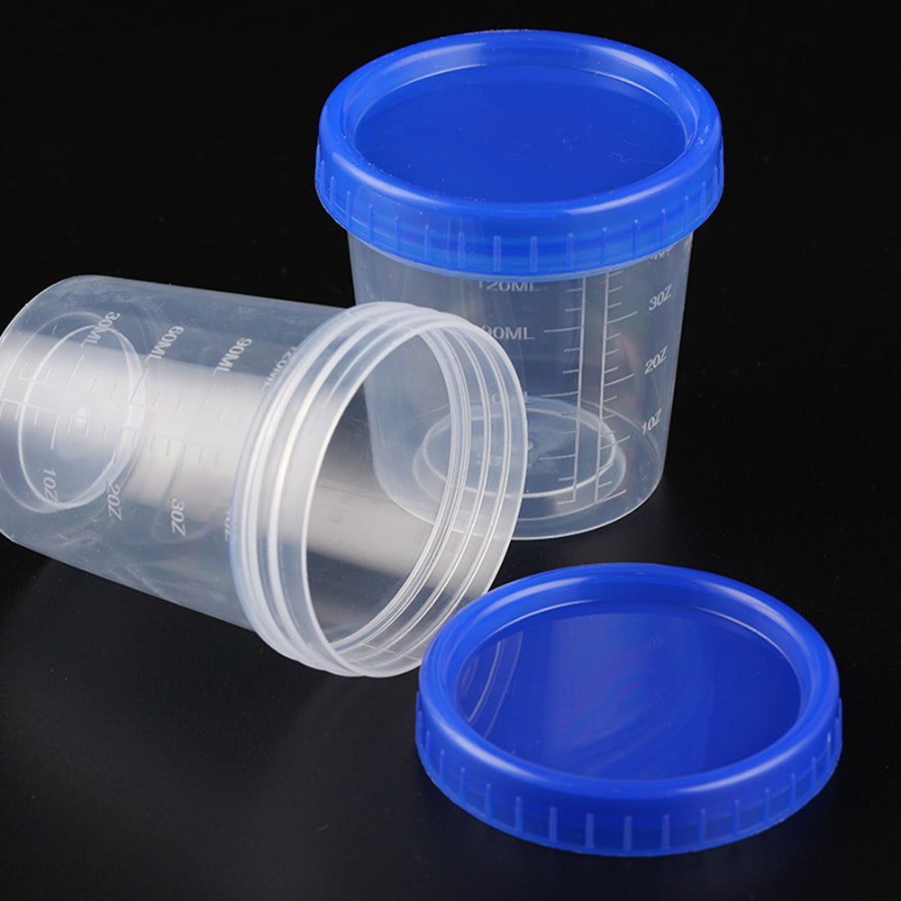 10Pcs 120ml Transparent Measuring Cup with Lids