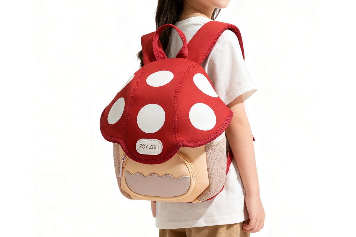 Kids Cute Mushroom Backpack for Girls Boys