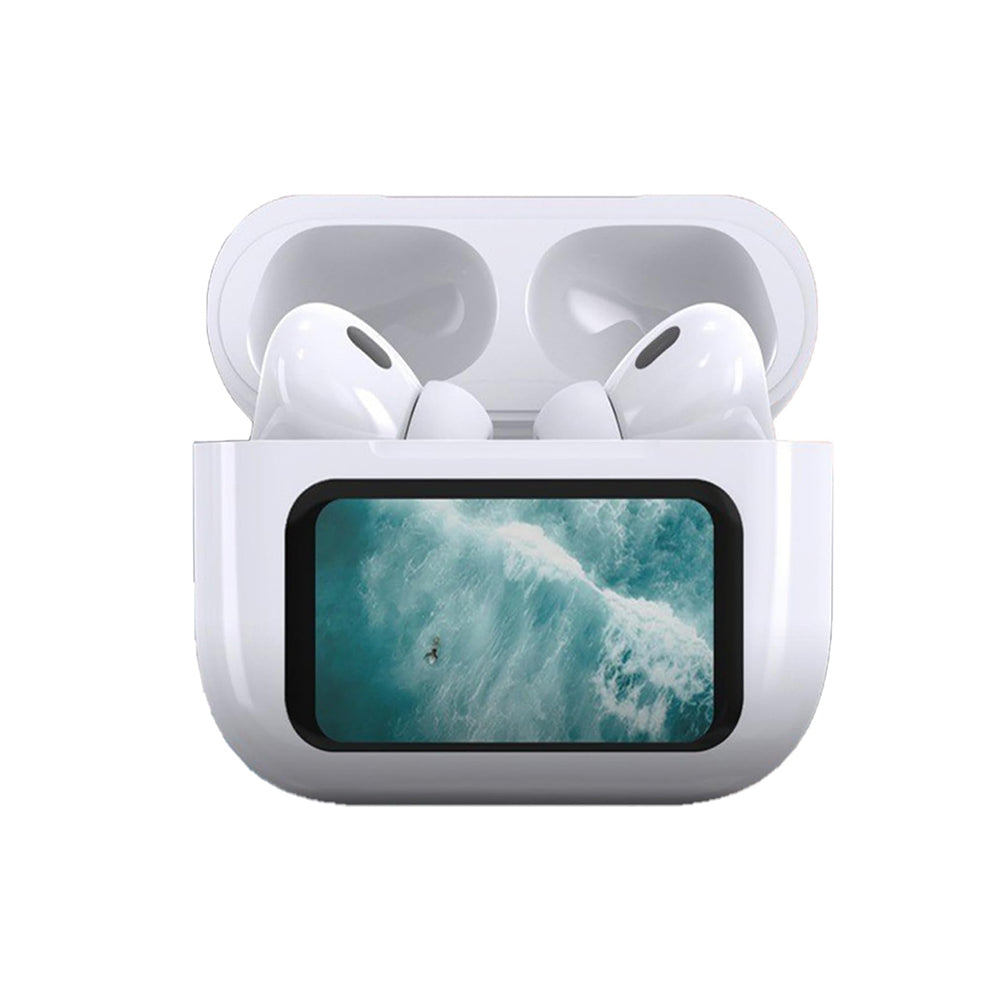 2Pcs Smart LCD Touch Screen Bluetooth Wireless Headphone Earbud