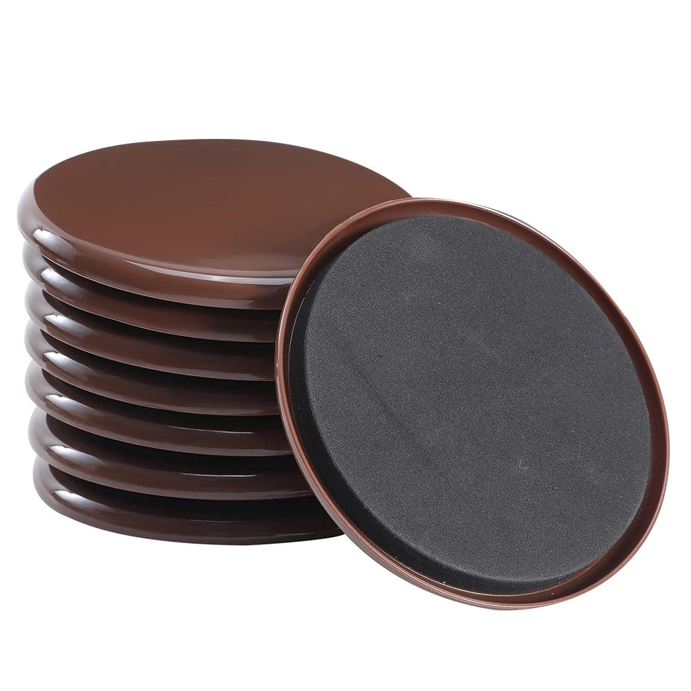 8 Piece Furniture Sliders Reusable Pads for Hardwood Floors and Carpet