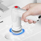 2Pcs 9-In-1 Handheld Chargeable Spin Scrubber Cleaning Brush Kit