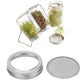 Stainless Steel Sprouting Lid with Mesh Filter for 32 oz Wide Mouth Mason Jars