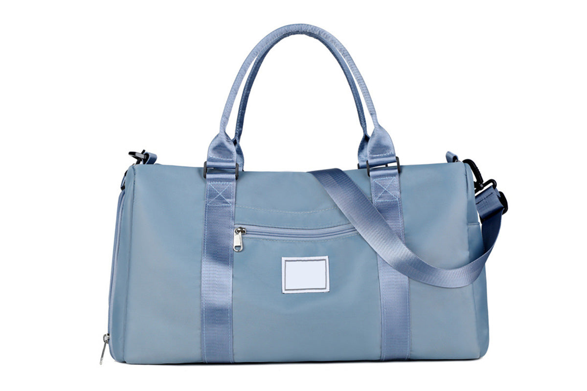 30L Gym Travel Duffel Bag with Waterproof Pocket and Shoe Compartment for Weekend Overnight Trip