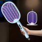 Foldable Electric Mosquito Swatter with Charging Base Station Mosquito Zapper Fly Killer Rechargeable Bug Zapper