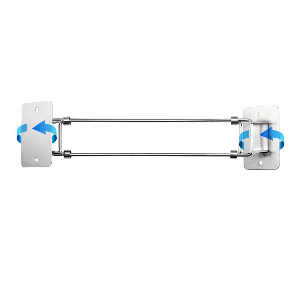 2Pcs Extendable RV Shower Corner Storage Bar