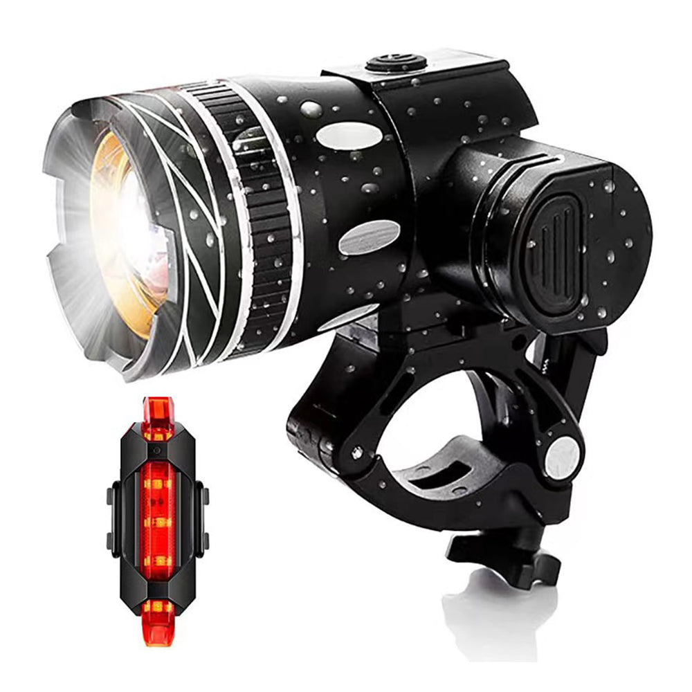 Rechargeable T6 MTB Bicycle LED Front Headlight with USB Cable
