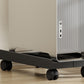 Computer Stand Adjustable with Wheels Mobile PC Case Holder Universal for Home