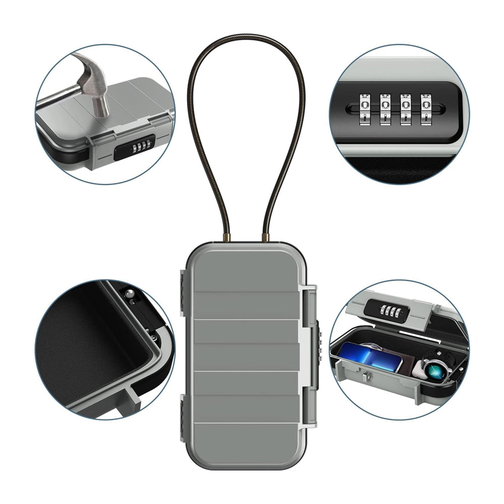 Portable Anti-Theft Mini Travel Security Box with Code