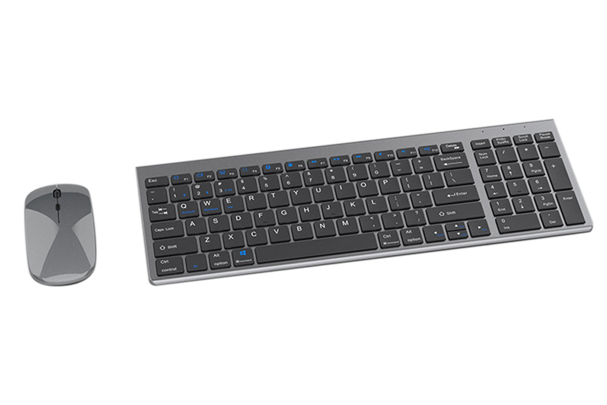 Wireless Bluetooth Keyboard Mouse Triple Modes Rechargeable For Tablet PC