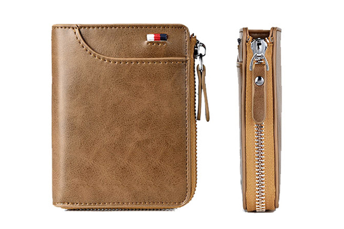 RFID Blocking PU Wallet Anti-theft Cash Credit Card Holder ID Purse