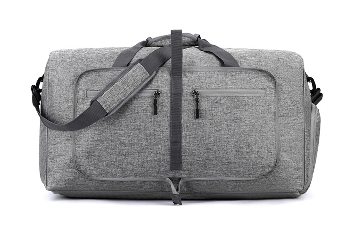 Large Foldable Travel Duffel Bag Carry On Shoulder Duffle Bag With Shoe Compartment