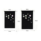 2 Piece Canvas Pin Badge Organizer Display Banners for Wall Hanging