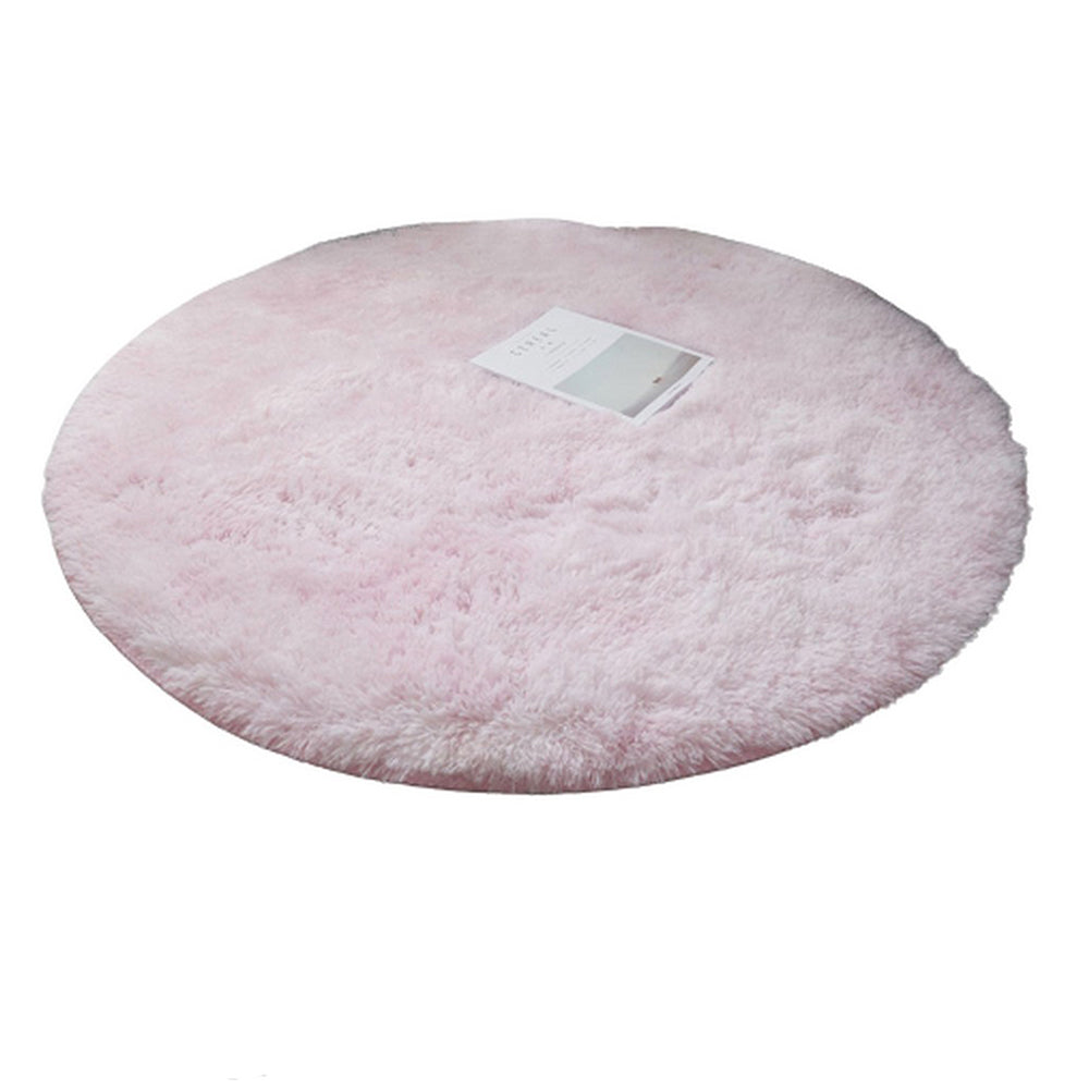 Round Fluffy Rug Plush Area Rug Soft Non Slip Carpet for Living Room Bedroom