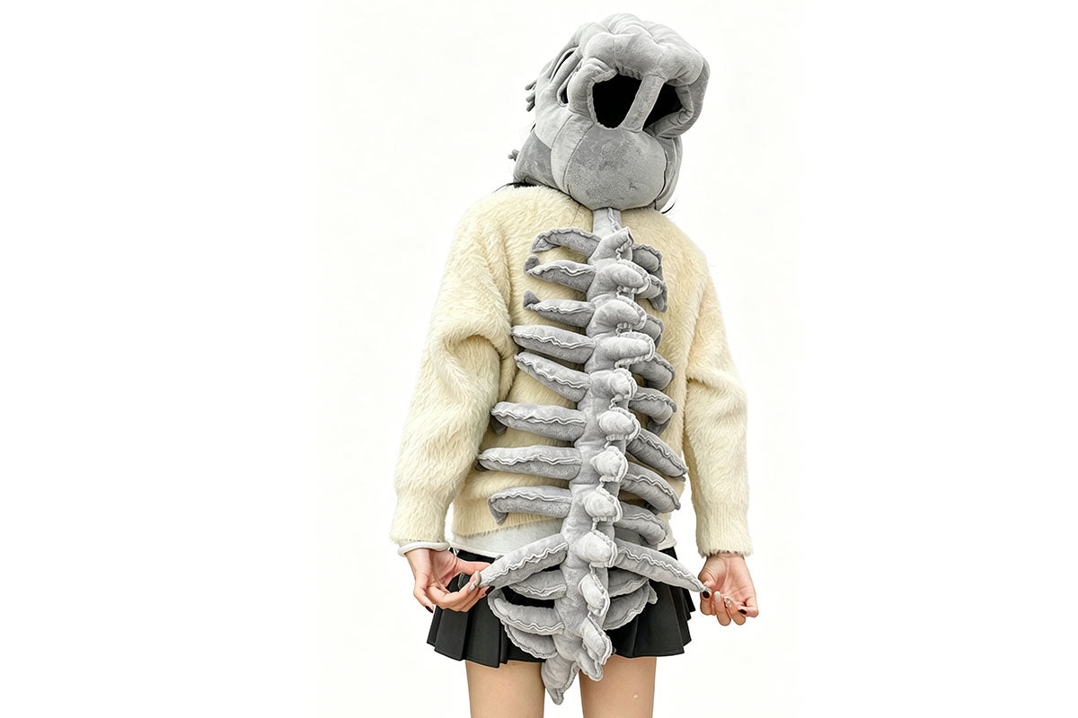 Funny Dinosaur Skeleton Headwear Novelty Costume Prop
