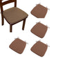 4Pcs Hoof-Shape Non-Slip Chair Cushion With Ties