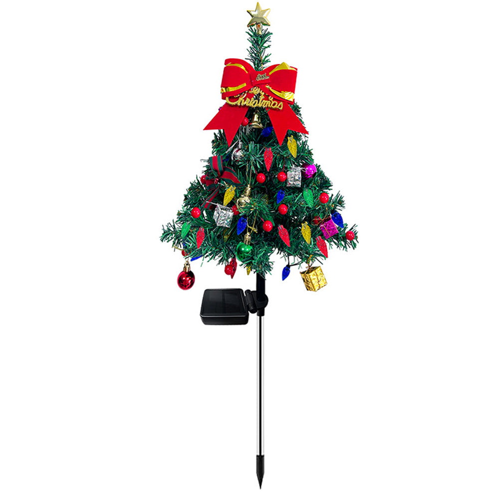 Christmas Tree Outdoor Solar Waterproof Lights for Yard Garden Lawn Decoration