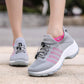 Breathable Stretch Mesh Slip On Walking Sneakers for Men and Women-Grey