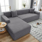 Elastic Full-Cover T-Shaped Jacquard Universal Sofa Slipcover for 1-4 Seater