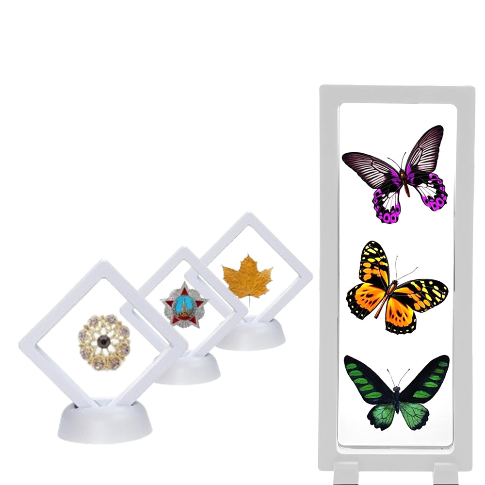 8Pcs 3D Floating Frame Display Cases