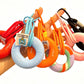 Silicone Grip Strength Ring Hand Exerciser Stress Relief Keychain