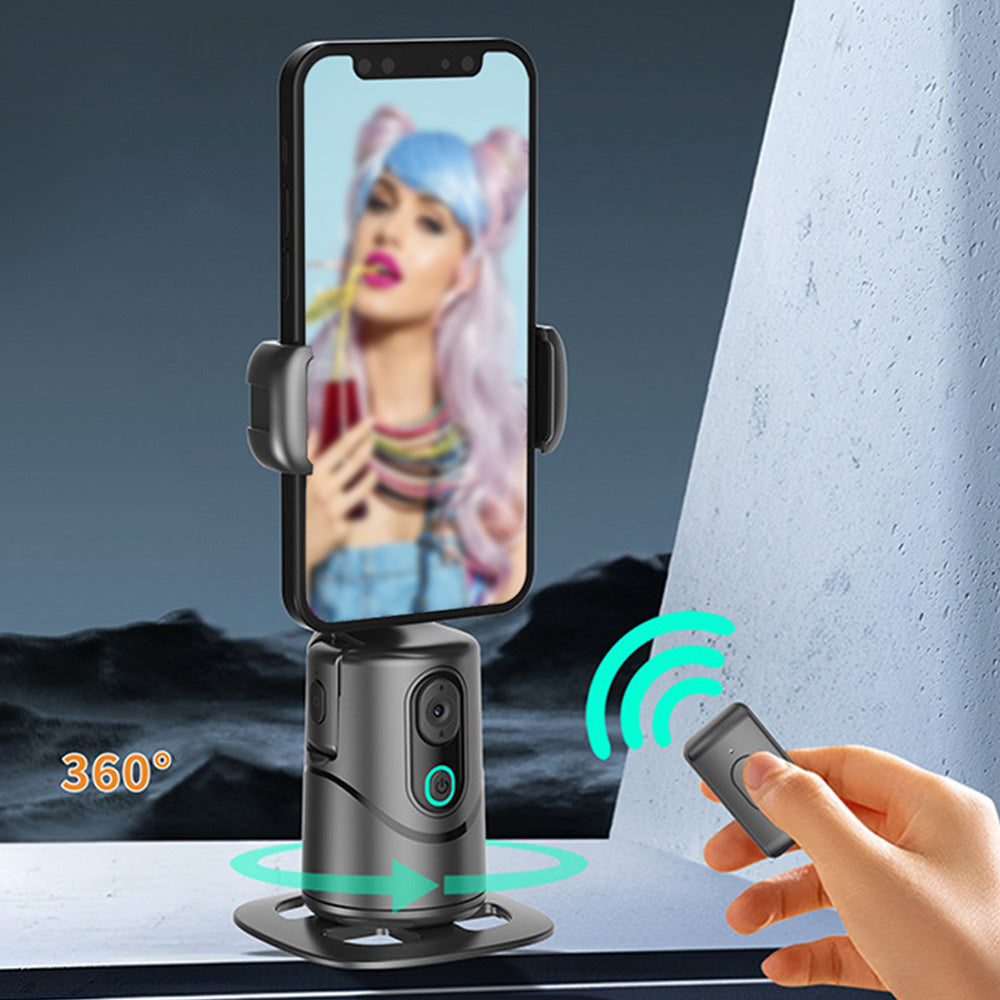 Auto Face Tracking Tripod Phone Stand with Remote Gesture Control for TikTok