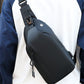 Water-Resistant Sling Bag Anti-Theft Chest Pack Crossbody Backpack with USB Charging Port and Headphone Hole