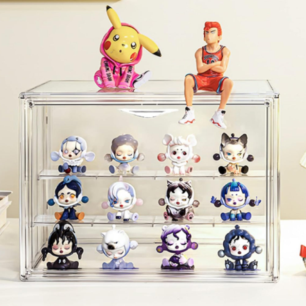 Display Case for Mini Action Figures Dust Proof Collectibles Model Toys