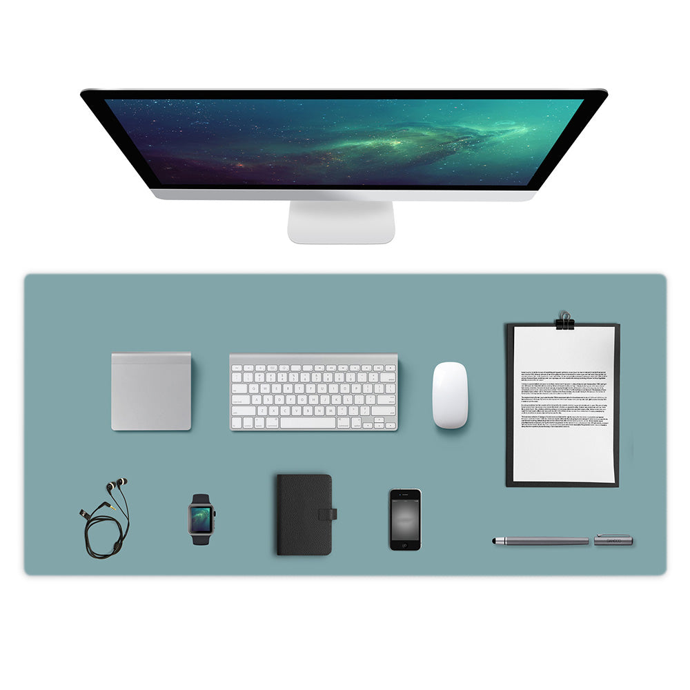 Dual-Sided Leather Desk Pad and Mouse Mat