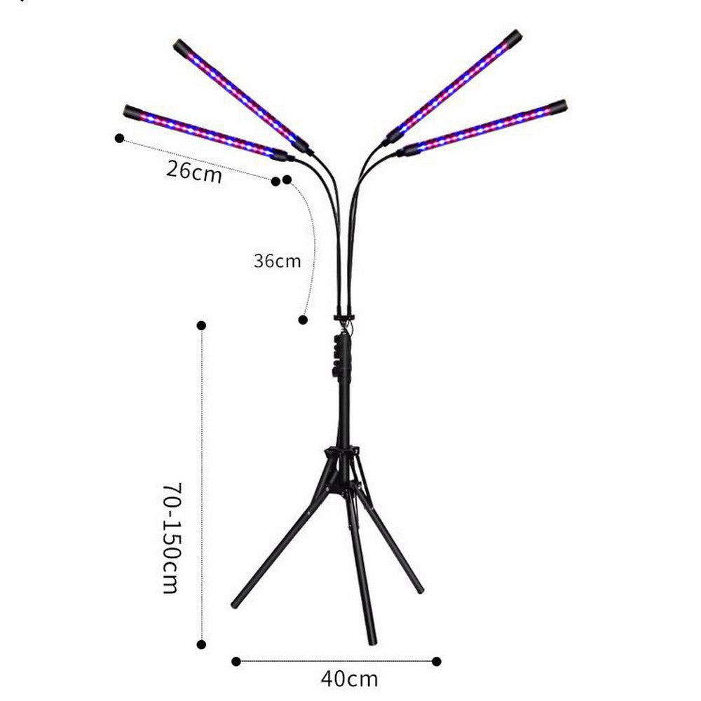 LED Grow Light Full Spectrum with Adjustable Tripod Stand for Indoor Plant