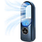 Desk Bladeless Fan with Humidifier USB-Powered Portable Air Conditioner Fan with LED Display