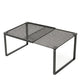 Expandable Carbon Steel Closet Shelf and Adjustable Storage Rack-Black
