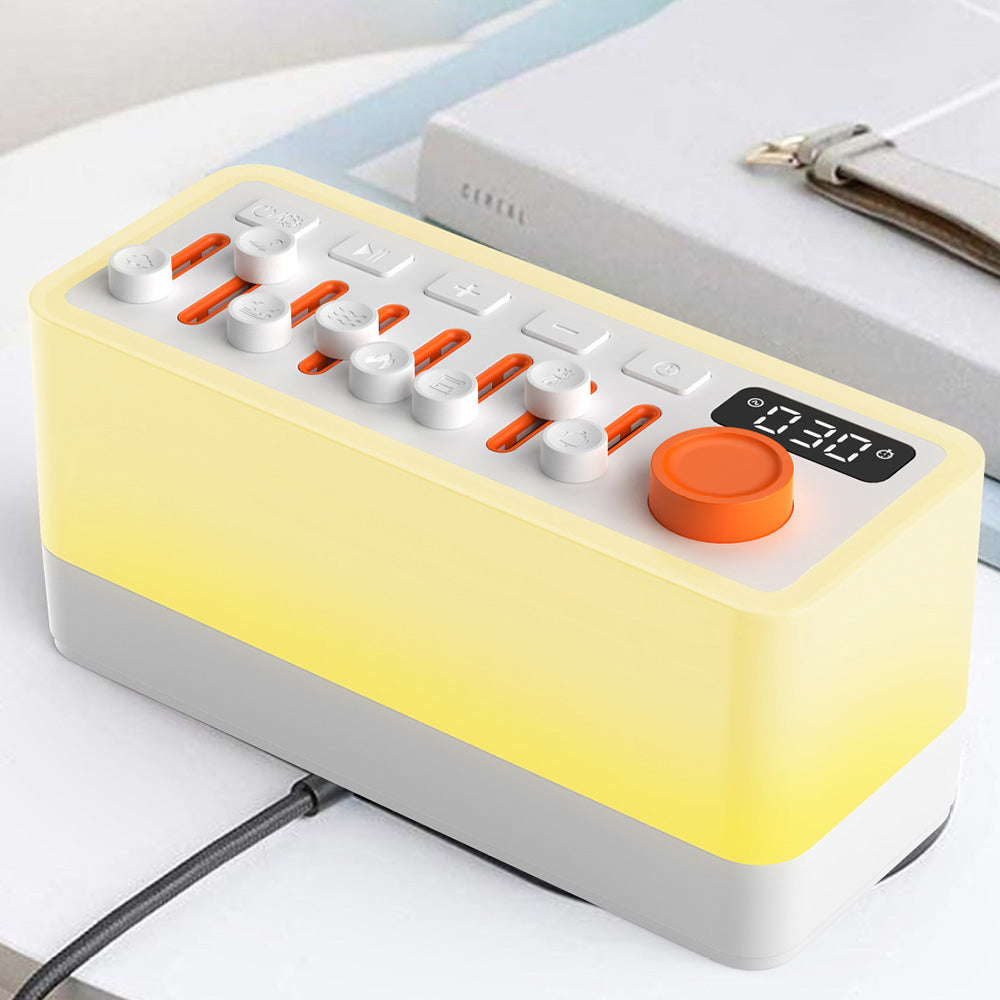 White Noise Sleep Sound Machine with Night Light and Sleeper Timer