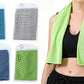 4pcs 100x30cm Reusable Cooling Towels with Storage Bag Carabiner
