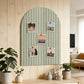 Large Arched Felt Bulletin Board with 30 Push Pins for Home Office School