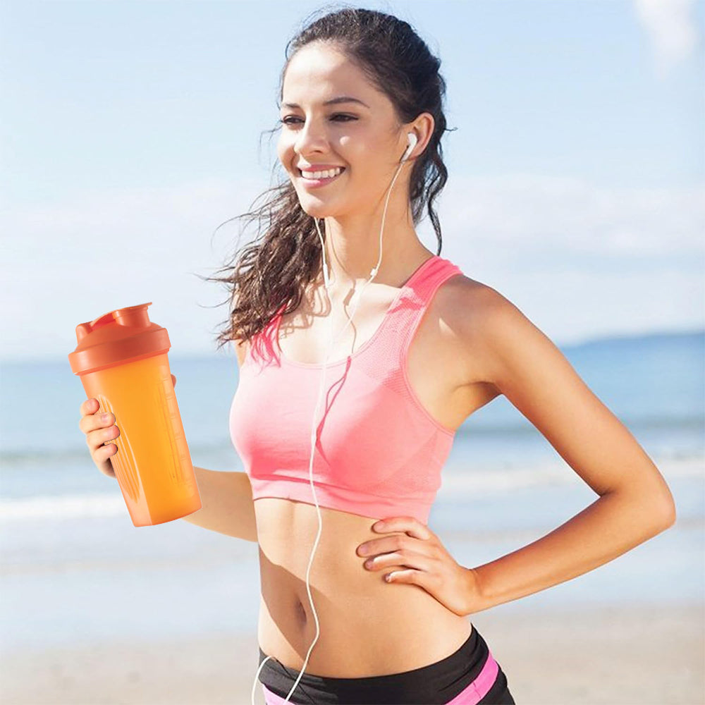 600ML Shaker Bottle with Whisk Ball for Protein Mixes