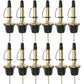 12Pcs Stainless Steel Non Drip Wine Pourers with Dust Caps