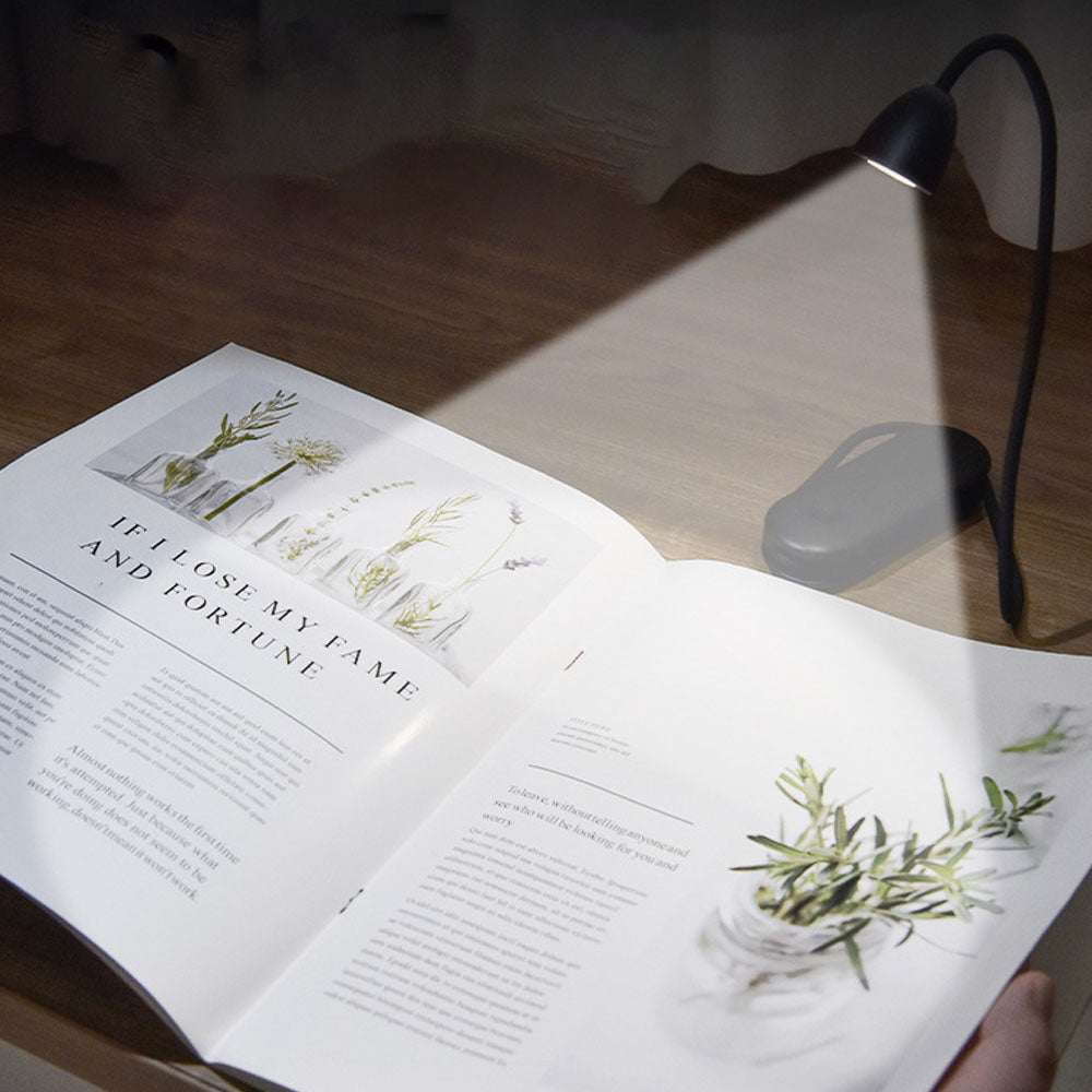 3-in-1 Book Light Reading Light Foldable Book Lamp with Flexible Neck