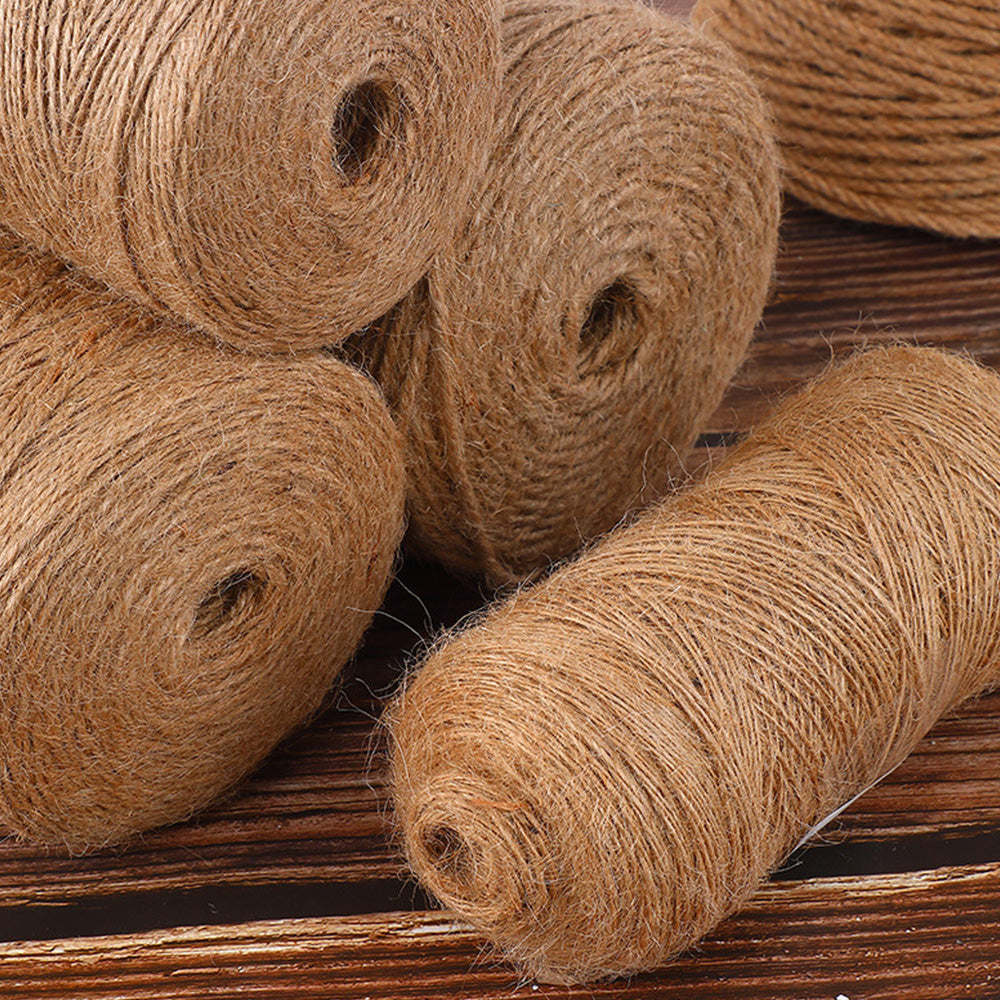 Natural Jute Twine String for Crafting Gardening Gift Wrapping Macrame DIY Home Decor