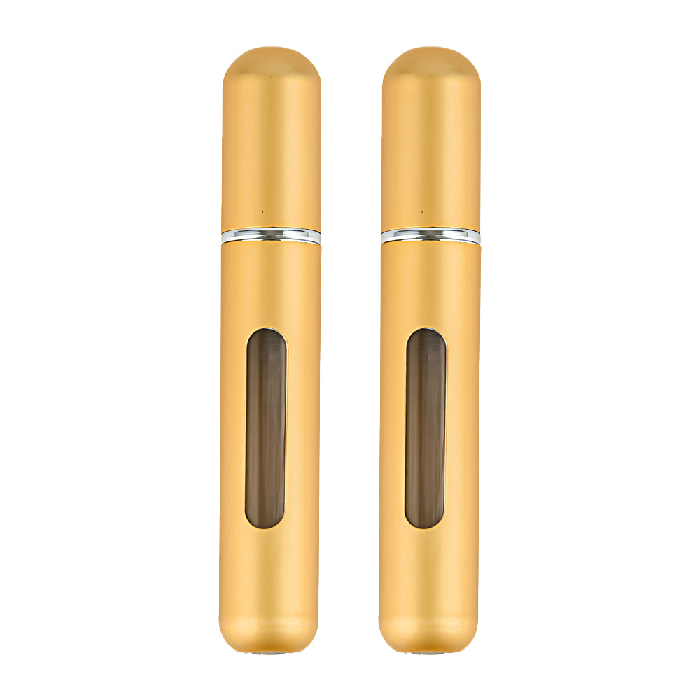 2Pcs 8ML Mini Travel Perfume Spray Pump Refillable Bottle Atomizer Portable Scent